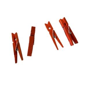 Orange Small Clothespins